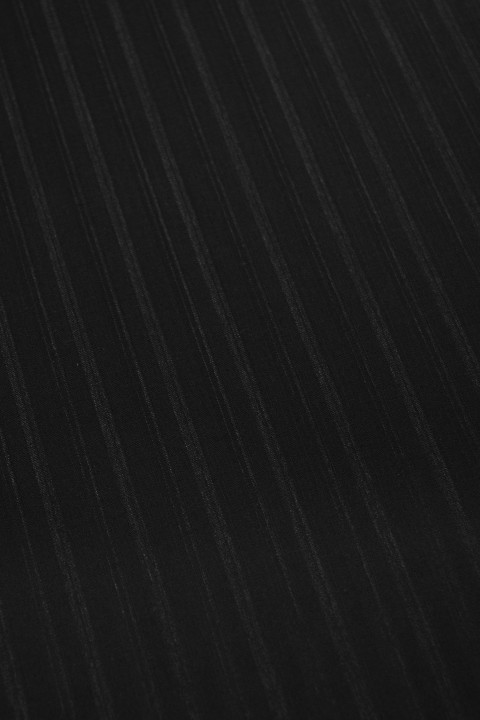 Striped graphite costume wool