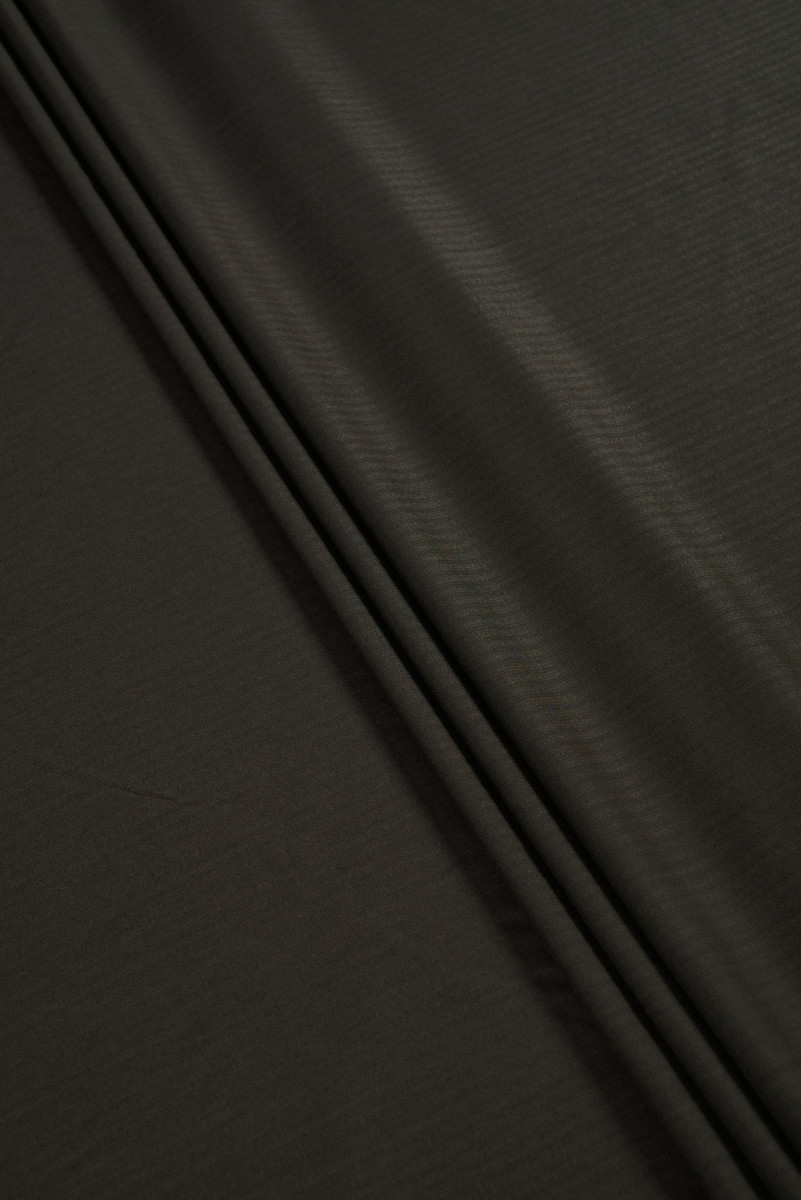 Wool with striped silk - black/olive