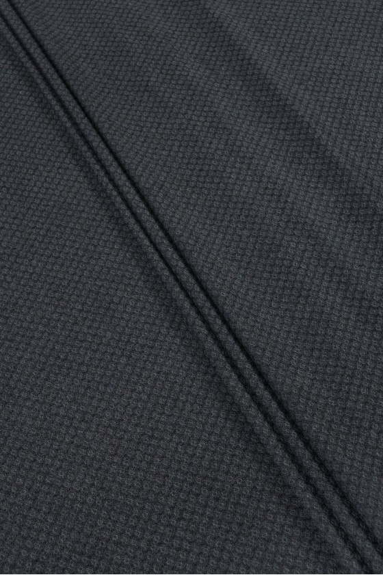 Double-sided costume wool - gray in a fine pattern