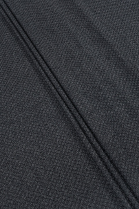 Double-sided costume wool - gray in a fine pattern