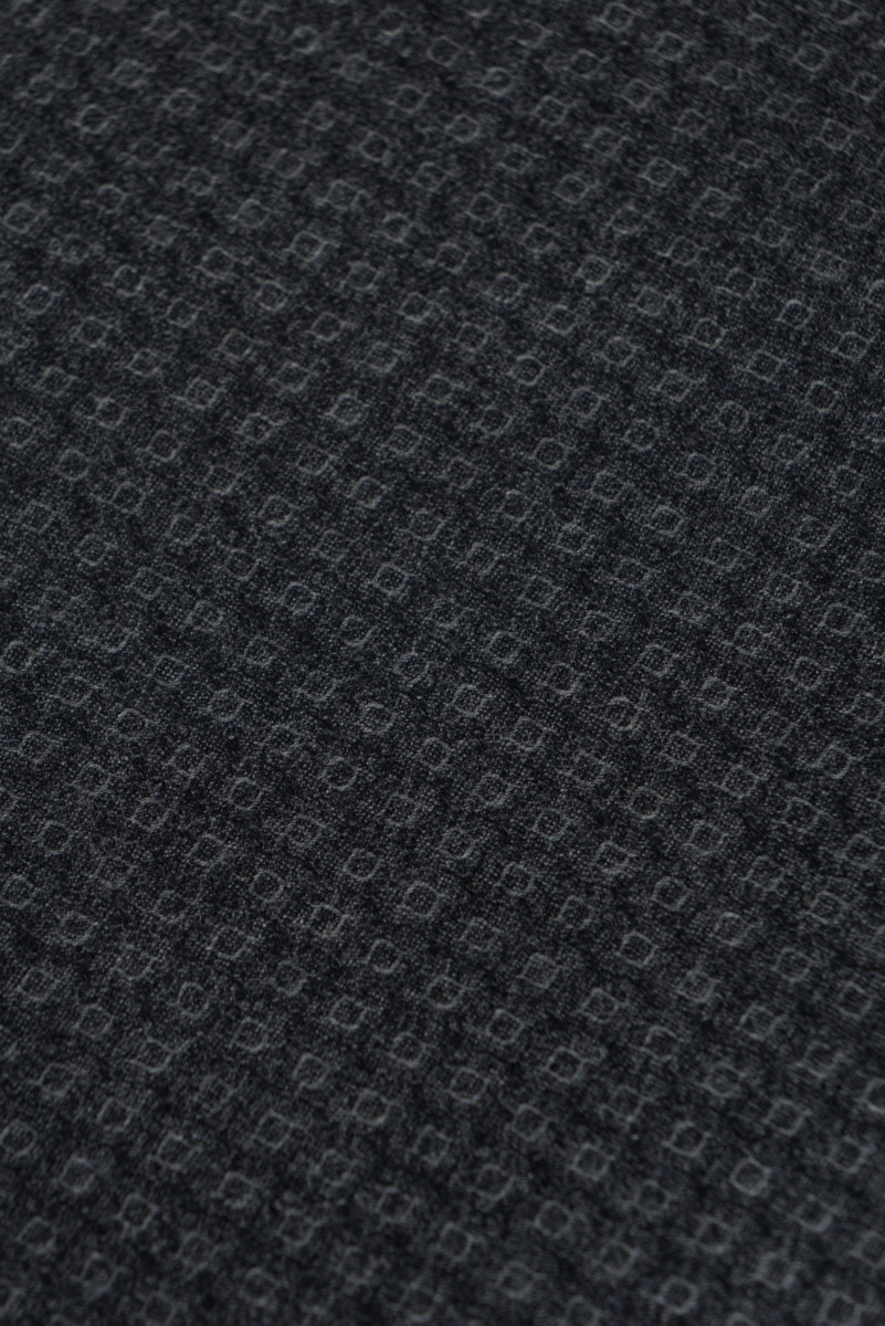 Costume double face laine - gris avec un petit motif