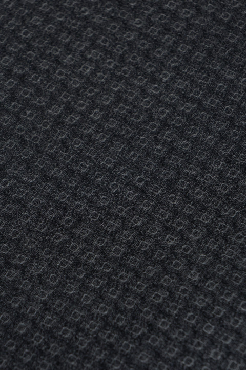 Double-sided costume wool - gray in a fine pattern