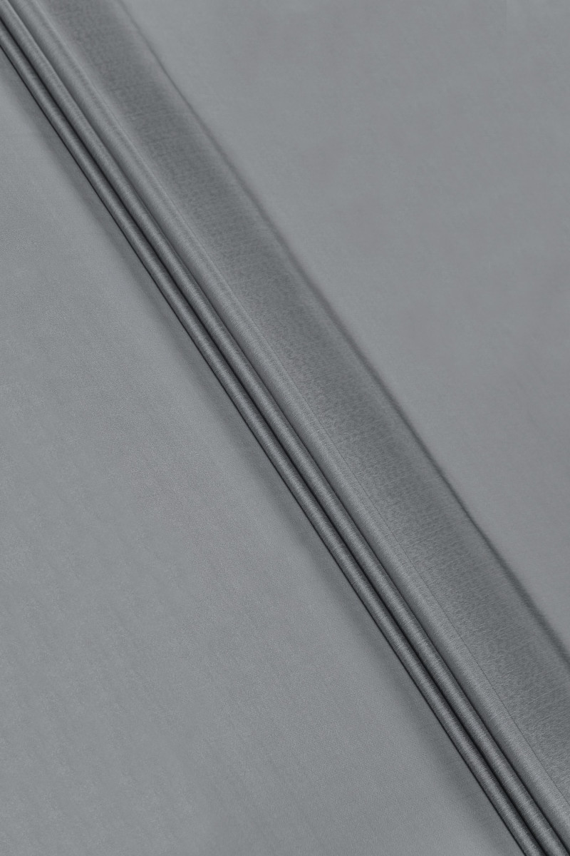 Polyester Chiffon zweifarbig - schwarz/grau