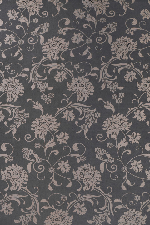 Jacquard floral - gris-beige