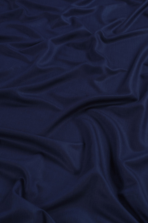 Wool with cashmere navy blue