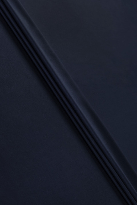 Jacquard weave wool - navy blue