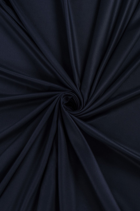 Jacquard weave wool - navy blue