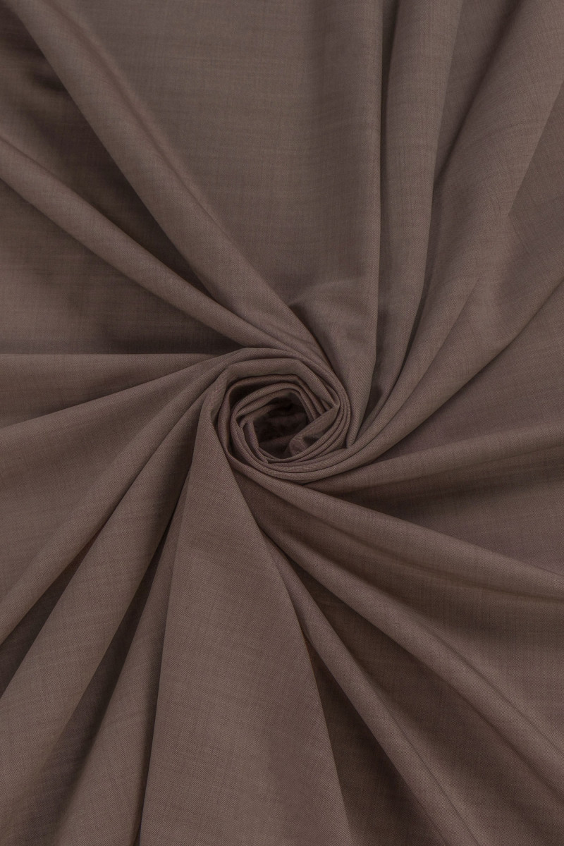 Wełna kostiumowa beż/brąz - dwuton KUPON 140cm