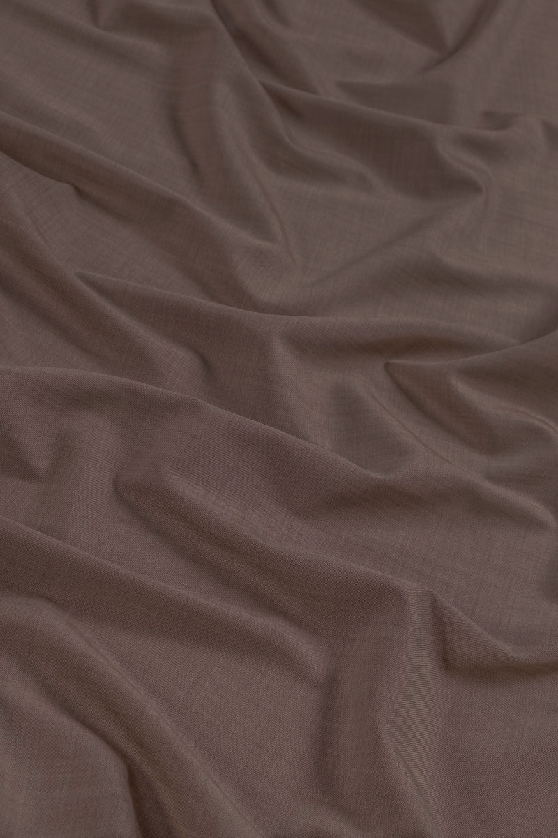 Wełna kostiumowa beż/brąz - dwuton KUPON 140cm