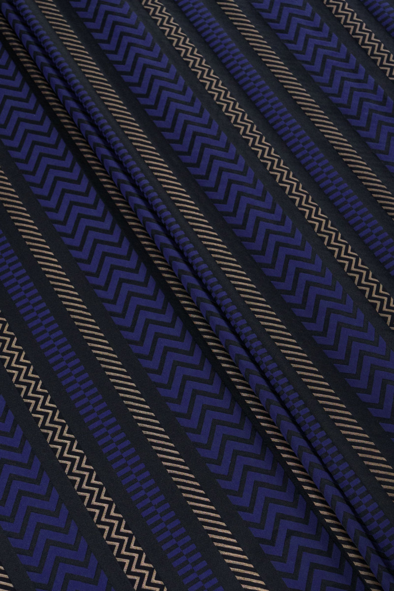 Striped and zigzag jacquard COUPON 70 cm