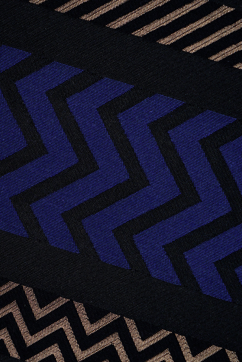 Rigato jacquard e zigzag COUPON 70 cm