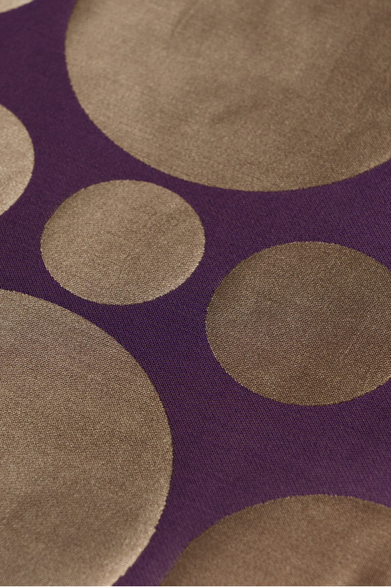 Taffetà di seta con pois - COUPON a doppia faccia 110cm