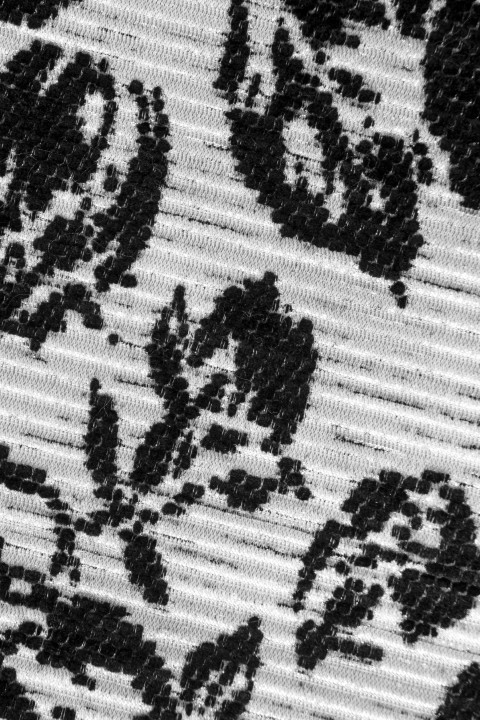 Jacquard met rozen