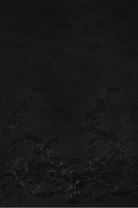 Jacquard de soirée noir avec lurex
