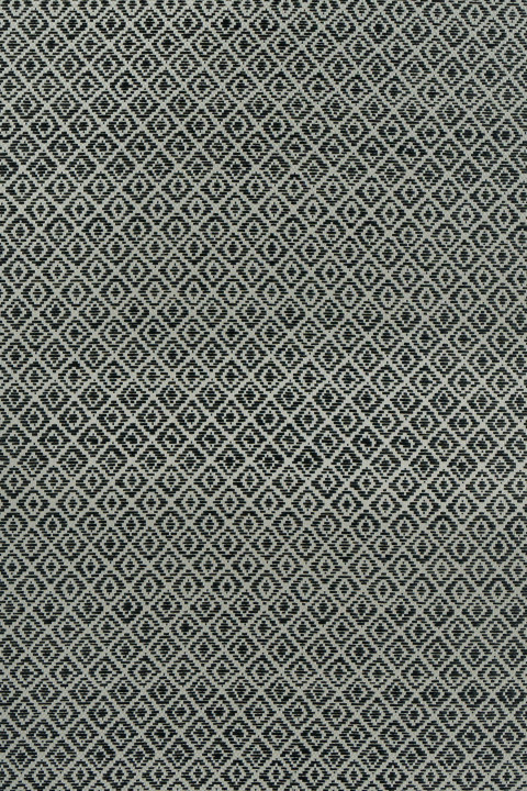 Jacquard in rhombuses with raffia