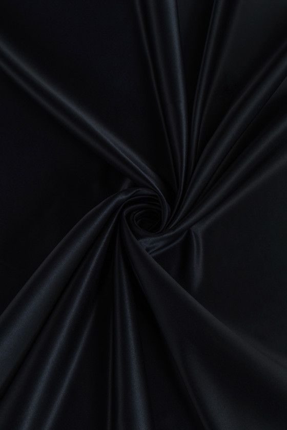 Black satin taffeta COUPON...