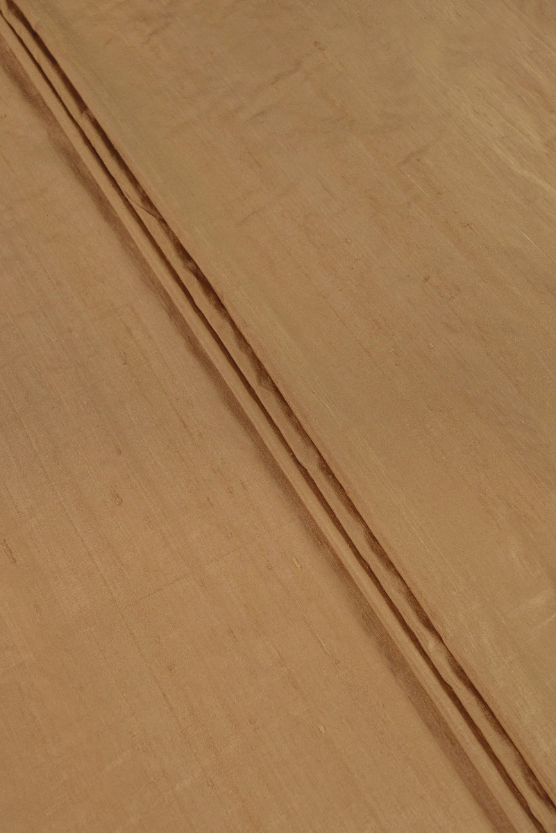 Zijden shantung - goudbeige