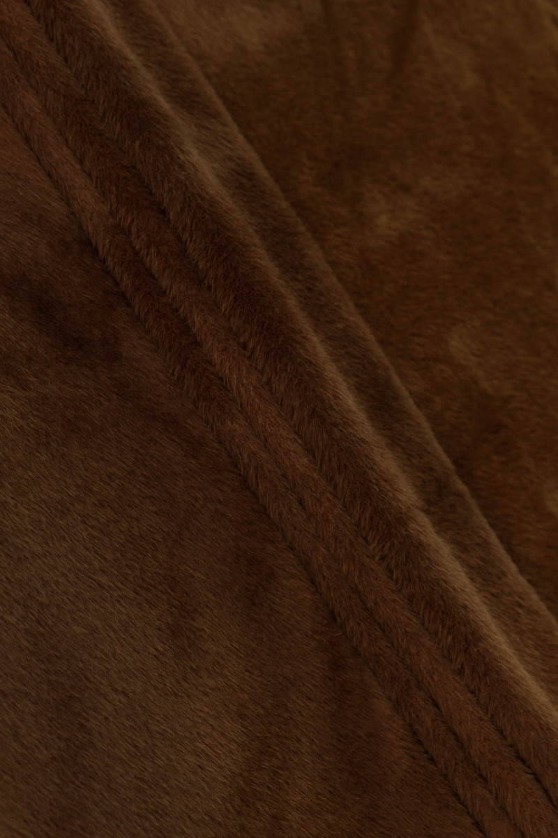 Mantel alpaca - walnoot bruin
