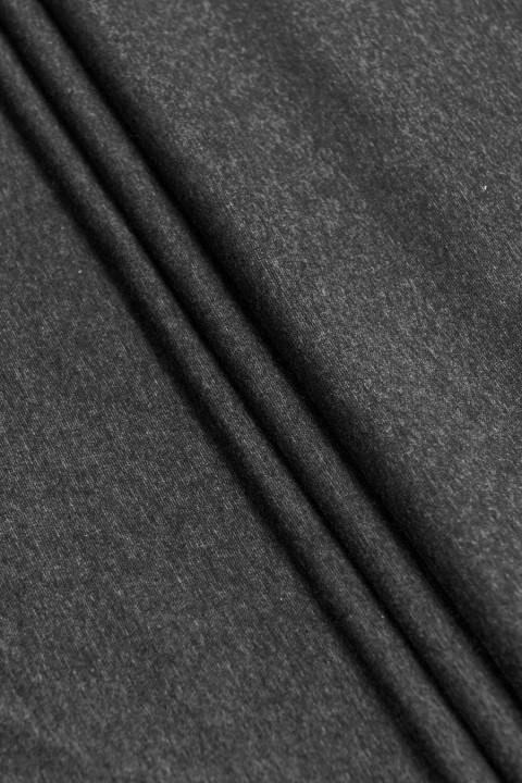 Jersey Strick schwarz melange