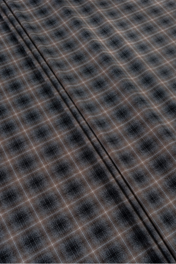 Polyviscose à carreaux