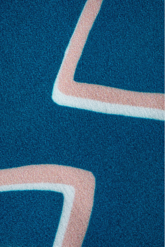 Crepe di seta a zig-zag