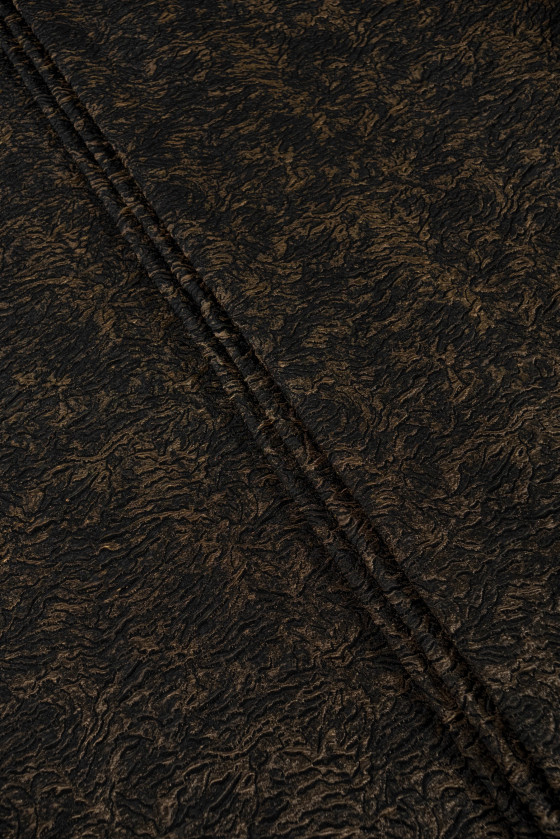 Black and copper jacquard...