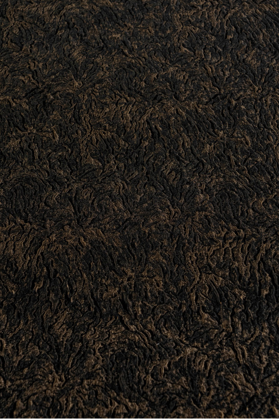 Fekete és réz jacquard KUPON 170cm