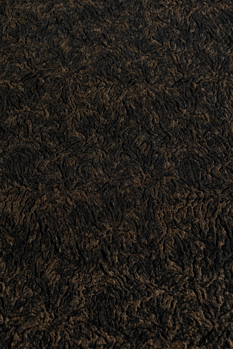 Jacquard in Schwarz und Kupfer COUPON 170cm