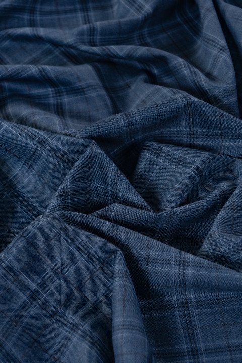 Checkered costume wool