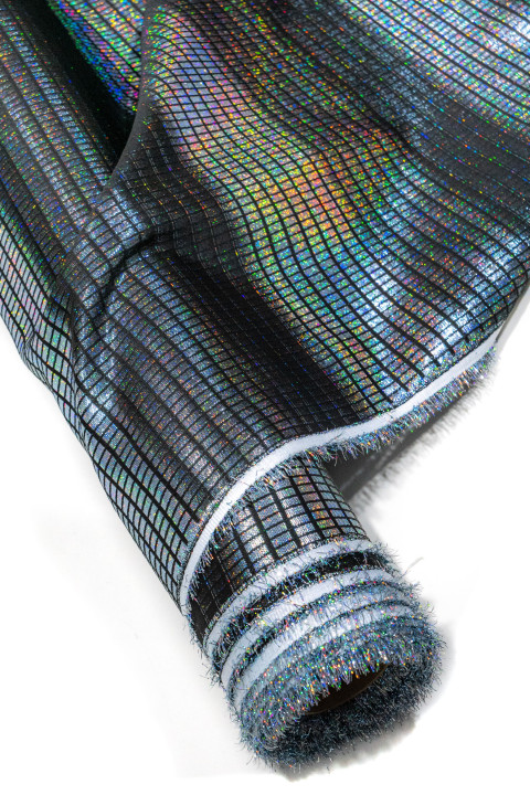 Black jacquard with multi thread