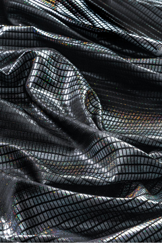 Jacquard formel noir avec fil multiple