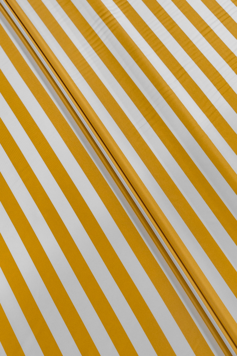Striped polyester fabric