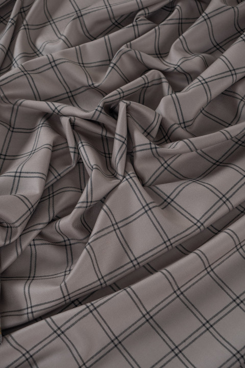 Checkered costume wool