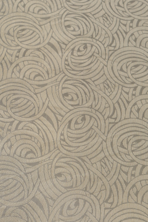 Beige-zilveren jacquard