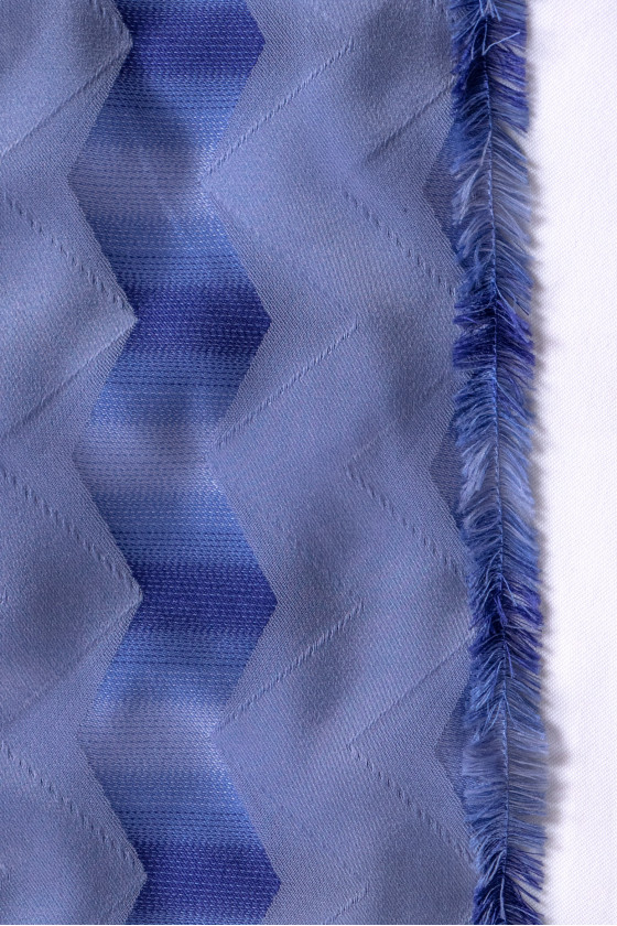 Zigzag taffeta purple COUPON 100cm