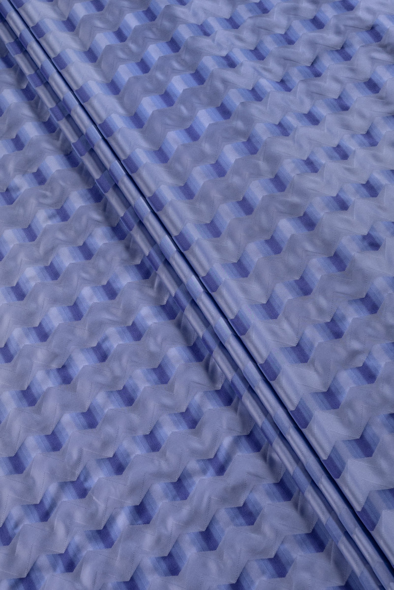 Zigzag taffeta purple COUPON 100cm