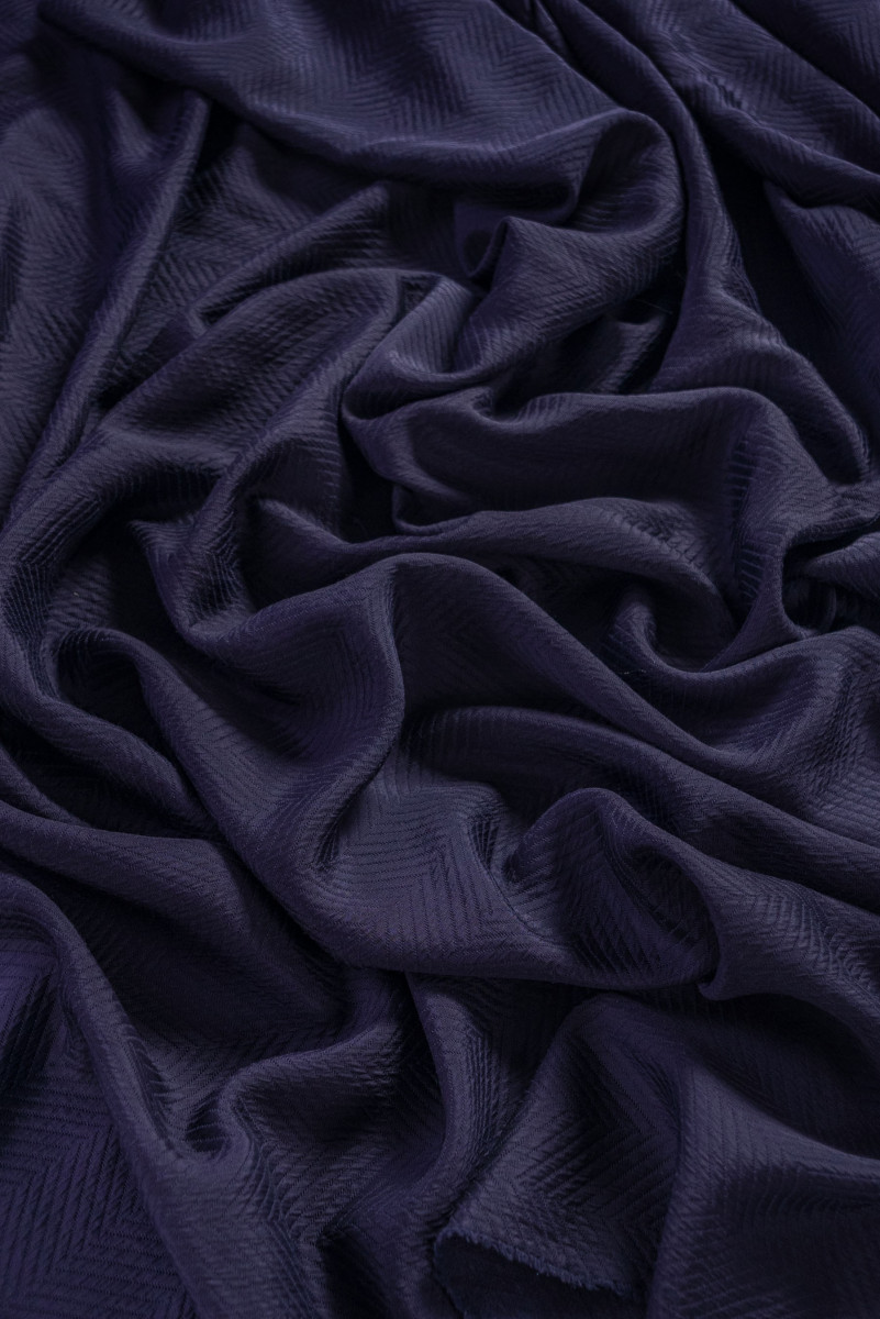 Jacquard fabric in herringbone - purple