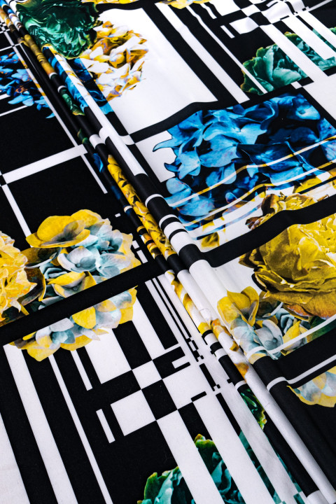 Dzianina jersey - patchwork
