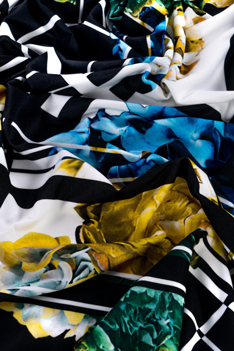 Knitted jersey - patchwork