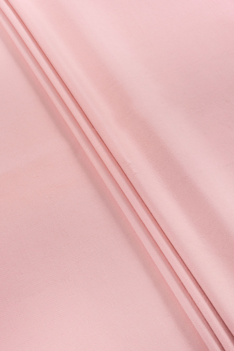 Coat fabric with wool - pink