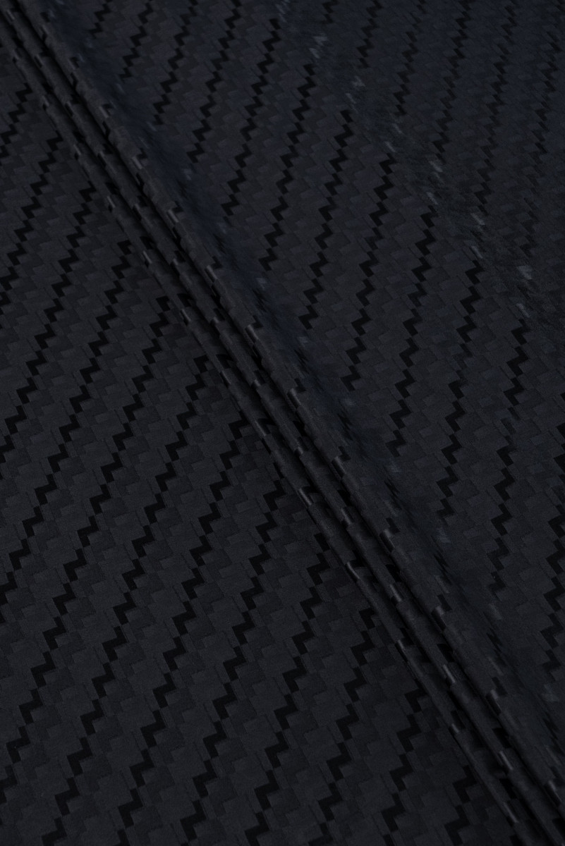 Jacquard silk black