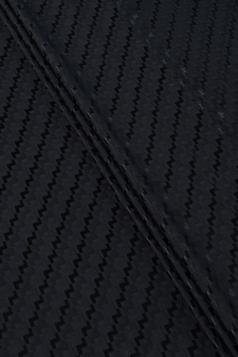 Jacquard Seide schwarz