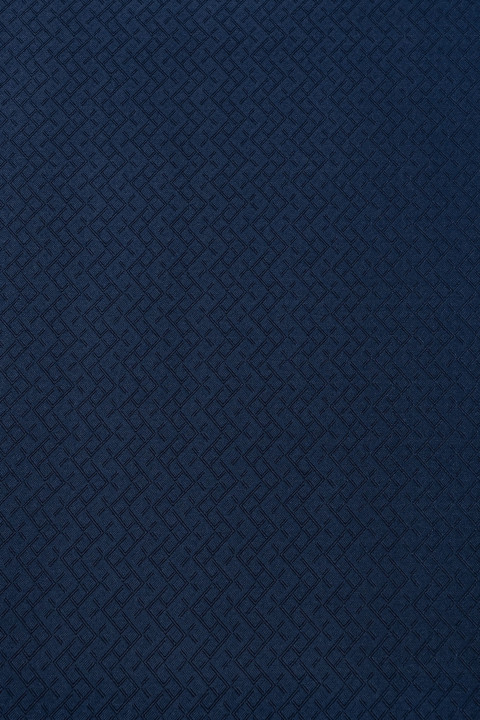 Jacquard silk - navy blue