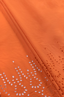 Vyšívaná baterie - oranžová