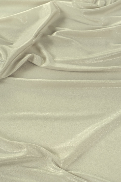 Tissu tricoté beige froid brillant