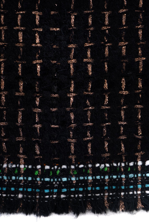 Black-copper chanel fabric