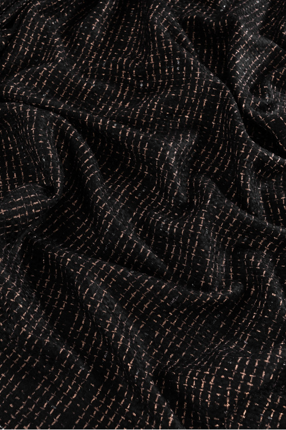 Black-copper chanel fabric