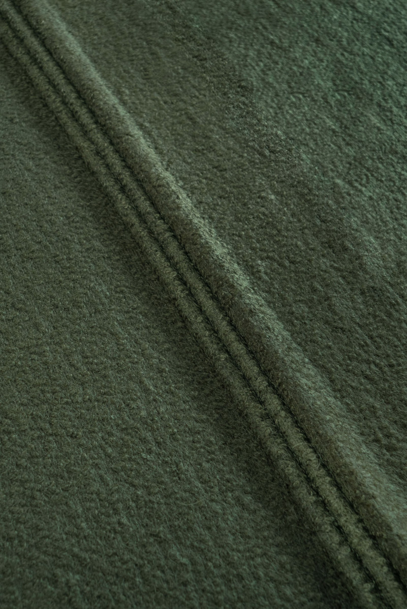 Coat wool with mohair dusty green