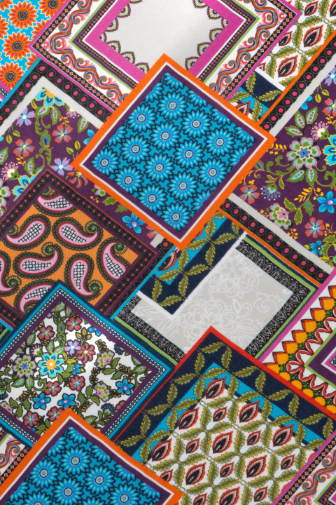 Silk chiffon - patchwork
