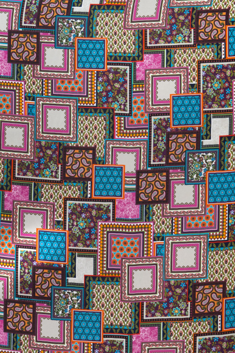 Silk chiffon - patchwork